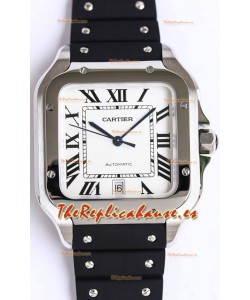 Santos De Cartier Caja Acero Inoxidable Reloj Réplica Suizo a Espejo 1:1 40MM