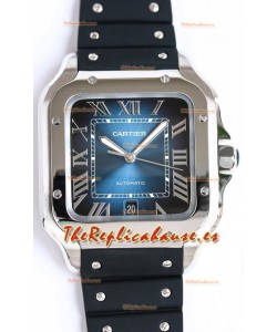 Santos De Cartier Caja Acero Inoxidable Reloj Réplica Suizo a Espejo 1:1 40MM