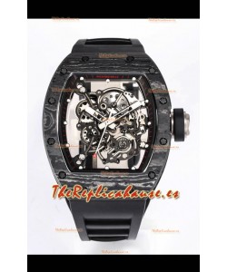 Richard Mille RM055 Caja Cerámica Negra Reloj Réplica a Espejo 1:1 Correa Negra