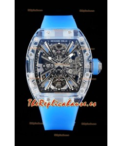 Richard Mille RM12-01 Caja de Zafiro con Genuino Movimiento Tourbillon Réplica Definitiva 1:1