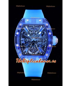 Richard Mille RM12-01 Caja de Zafiro con Genuino Movimiento Tourbillon Réplica Definitiva 1:1