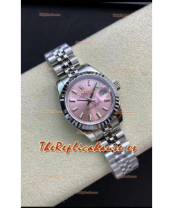 Rolex Datejust 28MM Réplica Suizo en Caja de Acero 904L en Dial Morado- Réplica a Espejo 1:1