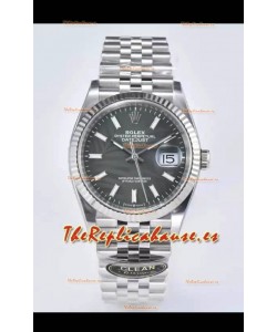 Rolex Datejust 126234 36MM Reloj Réplica Suizo en Acero 904L Dial Gris Réplica a Espejo 1:1