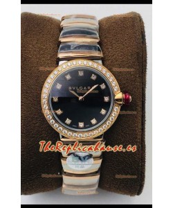 Bvlgari LVCEA Edition Reloj en Dos Tonos Acero Oro Rosado - Réplica a Espejo 1:1