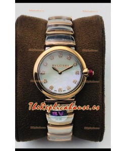 Bvlgari LVCEA Edition Reloj en Dos Tonos Acero Oro Rosado - Réplica a Espejo 1:1