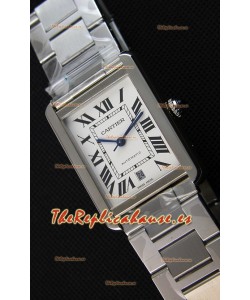Cartier Tank Solo Reloj Suizo Automático con Correa de Piel 31MM Ancho