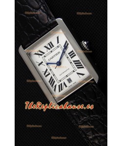 Cartier Tank Solo Reloj Suizo Automático con Correa de Acero 31MM Ancho