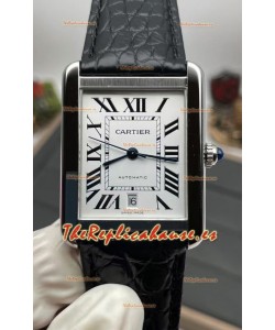Cartier Tank Solo Reloj Suizo Automático Caja en Acero Inoxidable 31MM Ancho - Edición Superlona