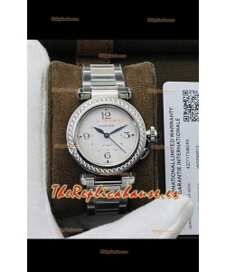 Pasha De Cartier Suizo Automático Calidad Espejo 1:1 Reloj Réplica 35MM