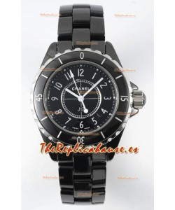 Chanel J12 Ladies Caja Cerámica Negra Reloj Réplica Espejo 1:1