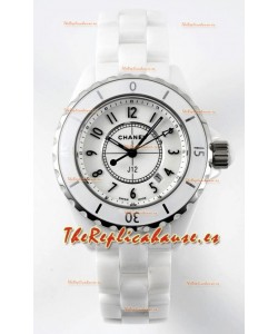 Chanel J12 Ladies Reloj Caja Cerámica Blanca Reloj Réplica Espejo 1:1