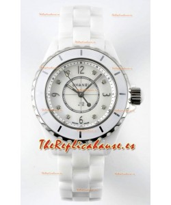 Chanel J12 Ladies Reloj Caja Cerámica Blanca Reloj Réplica Espejo 1:1