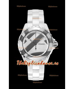 Chanel J12 Untitled Reloj Caja Cerámica Blanca Reloj a Espejo 1:1 - 38MM Movimiento Automático