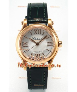Chopard Happy Sport Reloj Réplica Suizo Automático - Caja Oro Rosado - 30MM 