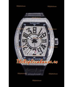 Franck Muller Vanguard Edición Crazy Hours Reloj Réplica Suizo - Numerales Negros