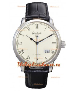 Glashütte Senator Excellence Panorama Date Reloj Réplica Espejo 1:1 Acero Inoxidable 