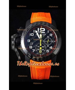 Graham Chronofighter Superlight Reloj Réplica Suizo a espejo 1:1 Carbon Naranja 