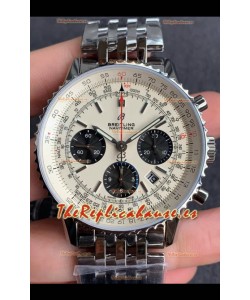 Breitling Navitimer 1 B01 Edición Cronógrafo 43MM - Dial Blanco Reloj Réplica a Espejo 1:1 904L
