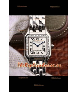 Cartier PANTHERE Edition 1:1 Mirror Quality Swiss Replica Watch in White Dial - Diamonds Bezel 