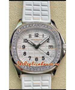 Patek Philippe Aquanaut LUCE 5072A-001 Reloj Réplica de Cuarzo Suiz Dial Blanco 35MM