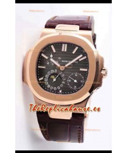 Patek Philippe Nautilus 5712/R Réplica en Calidad 1:1 Dial Marrón Correa de Piel