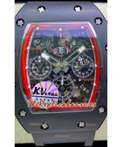 Richard Mille RM011 Felipe Massa Reloj en Calidad a Espejo 1:1 Caja de Cerámica de una Sola Pieza