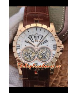 Replica Roger Dubuis Excalibur RDDBEX0249 Reloj Réplica a Espejo 1:1 Caja en Oro Rosado