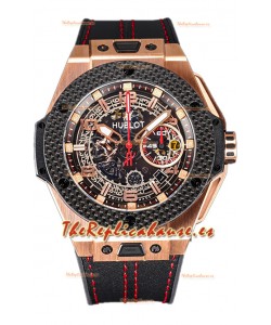 Hublot Big Bang Edición F1 "King Carbon Gold" Cronógrafo Reloj Réplica Suiza 