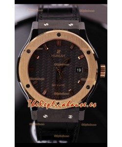 Hublot Classic Fusion Caja Cerámica Bisel Oro Rosado Reloj Superclone 42MM