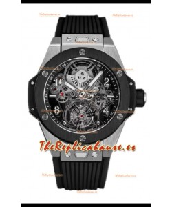 Hublot Big Bang Tourbillon Caja Titanio Bisel Cerámica en 45MM Réplica Espejo 1:1