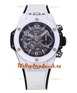 Hublot Big Bang Unico Caja de Cerámica Blanca Edición Reloj Réplica a Espejo 1:1