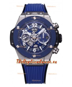 Hublot Big Bang Unico Caja de Acero Inoxidable Azul Edición Reloj Réplica a Espejo 1:1