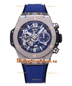 Hublot Big Bang Unico Caja de Acero Inoxidable Azul Edición Reloj Réplica a Espejo 1:1