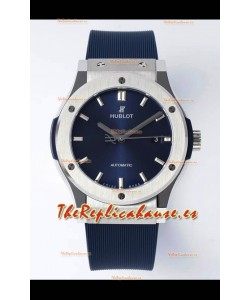 Hublot Classic Fusion Acero Dial Azul 42MM Reloj Réplica Suizo Calidad Espejo 1:1