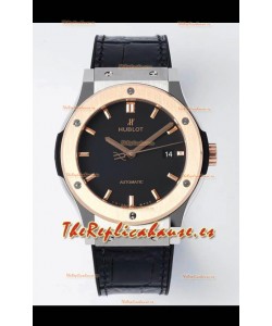 Hublot Classic Fusion Dial Negro de Dos Tonos 42MM Reloj Réplica Suizo Calidad Espejo 1:1