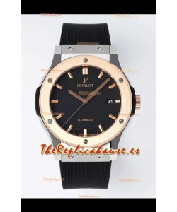 Hublot Classic Fusion Dial Negro de Dos Tonos 42MM Reloj Réplica Suizo Calidad Espejo 1:1