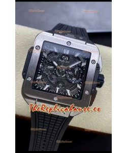 Hublot Square Bang Unico Titanium Reloj Cronógrafo Réplica a Espejo 1:1