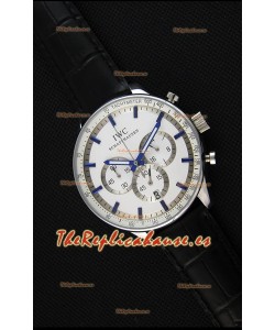IWC Schaffhausen Reloj Réplica Japonés Movimiento de Cuarzo Dial en Blanco