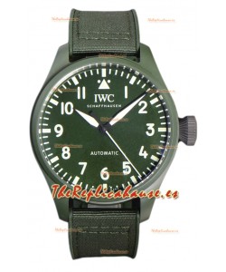 IWC Big Pilot's Edición Top Gun Woodland 43MM Caja Cerámica Reloj Réplica Suiza 