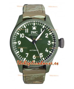 IWC Big Pilot's Edición Top Gun Woodland 43MM Caja Cerámica Reloj Réplica Suiza 