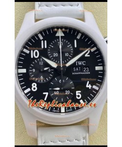 IWC Pilot's Cronógrafo Top Gun Cerámica IW389105 Réplica Espejo 1:1 en Dial Negro