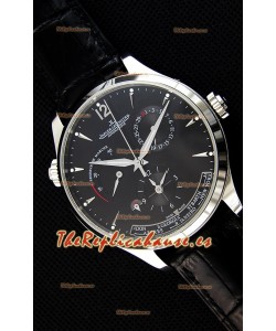 Jaeger LeCoultre Master Geographic Reloj Réplica Suizo Caja de Acero Indicador de Reserva de Energía