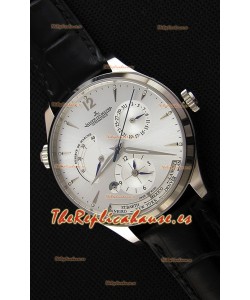 Jaeger LeCoultre Master Geographic Indicador de Reserva de Energía Caja de Acero Dial de Acero Reloj Réplica Suizo