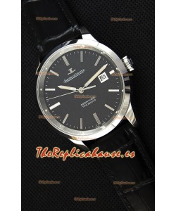 Jaeger LeCoultre Geophysic True Second Reloj Caja de Acero Dial Negro