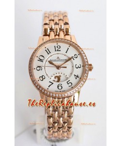 Jaeger-LeCoultre Rendez-Vous Acero Dia y Noche Reloj Suizo Réplica Espejo 1:1 Oro Rosado