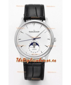 Jaeger LeCoultre Master Reloj Ultra Fino Luna Acero 904L Réplica a Espejo 1:1