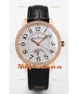Jaeger-LeCoultre Rendez-Vous Acero Dia y Noche Reloj Suizo Réplica Espejo 1:1 Oro Rosado