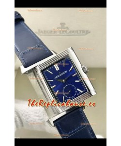 Jaeger-LeCoultre Reverso DuoFace Reloj Caja Acero Dial Azul en Movimiento Suizo Automático