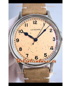 Largoines Heritage Military Reloj Acero Inoxidable en Movimiento Suizo Automático 