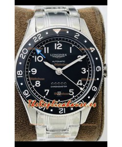 Longines Spirit ZULU Time Reloj Réplica a Espejo 1:1 Caja en Acero 904L - Movimiento Suizo Automático L844.4